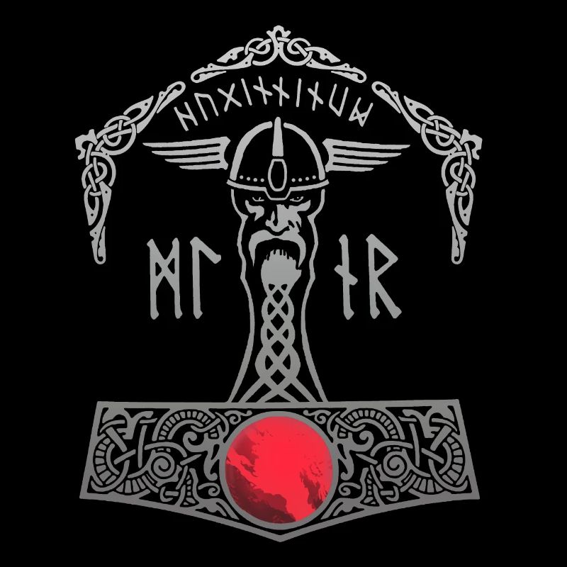 Thor Hammer Mjölnir Walhalla Wikinger Männer Thors