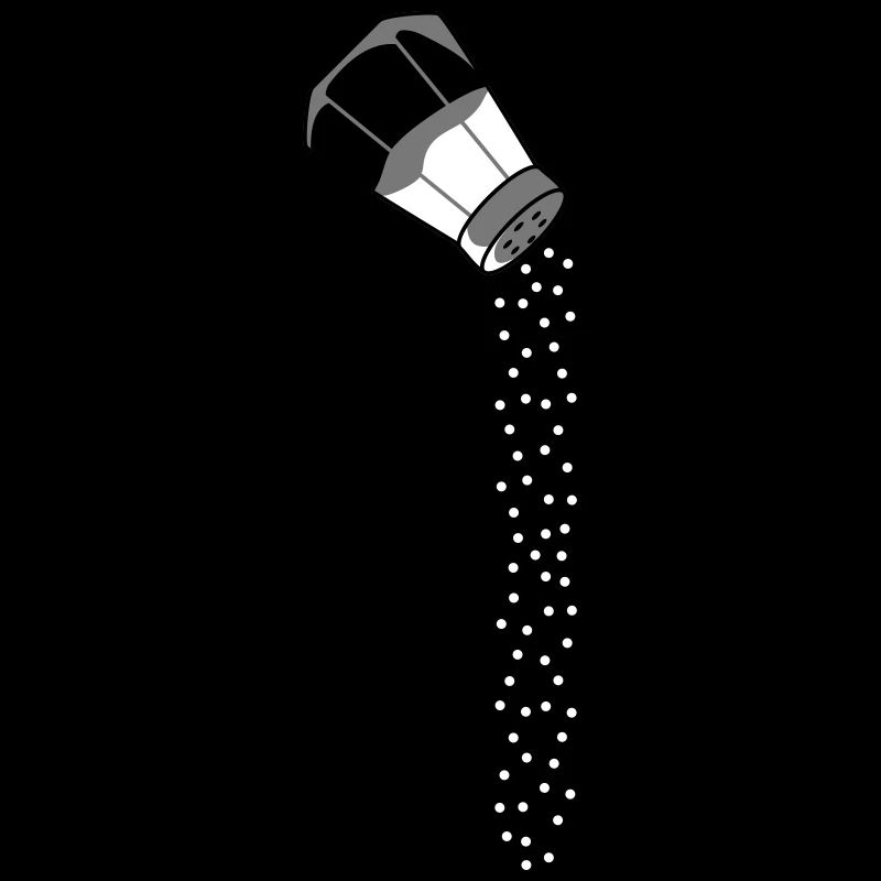 Conception de sel tombant