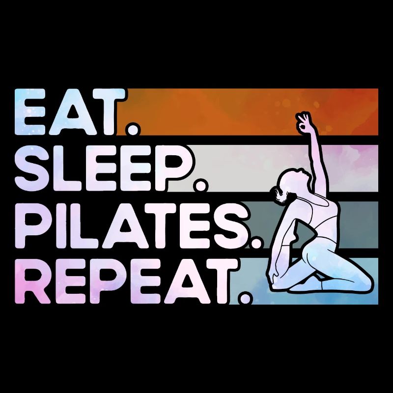 Pilates Eat Sleep Pilates Repeat Geschenk