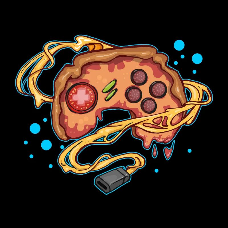 Pizza Gaming Controller Gamepad