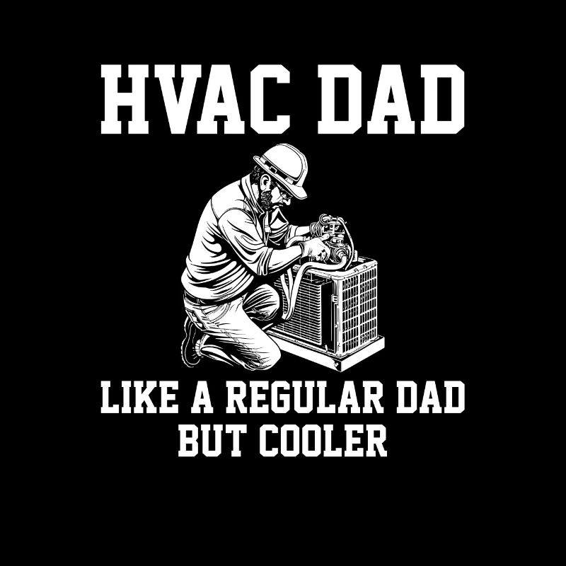 HVAC dad, american flag HVAC