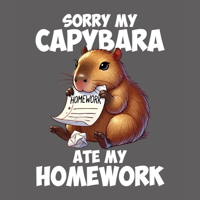 Capybara ate my homework, capybara