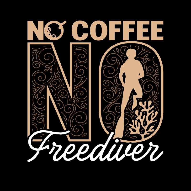 Plongée en apnée Pas de café Pas de plongée profonde Amateur de café