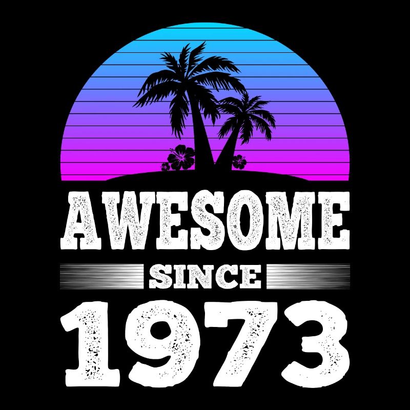 Awesome Since 1973 Sunset blau