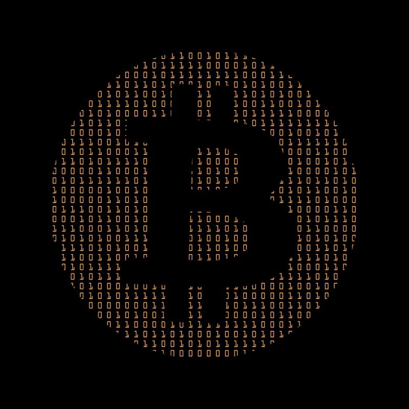 Bitcoin Kryptowährung Krypto Binär Orange