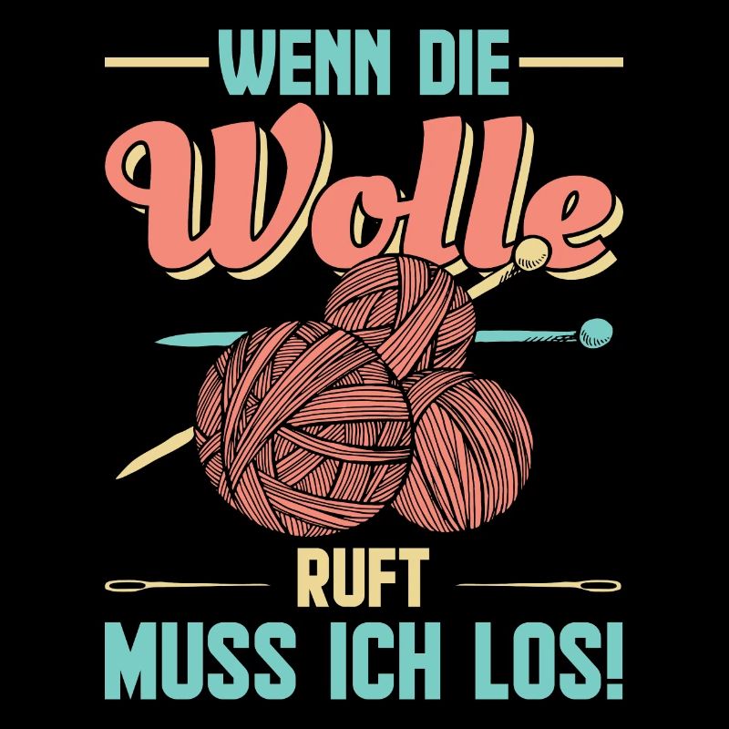 Häkeln Stricken lustiges Sprüche Geschenk