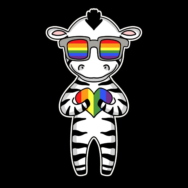 LGBT Tier Zebra Regenbogen