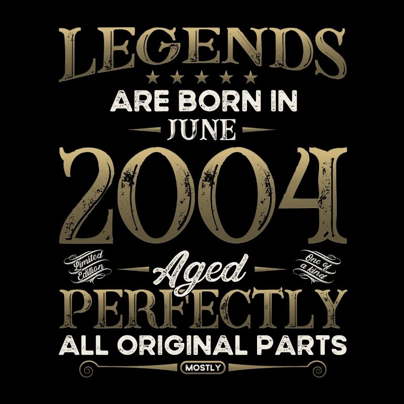 Legend June 2004 Vintage 2004 Birthday 2004