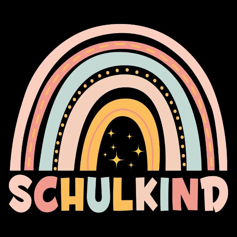 Schulkind Bunter Regenbogen