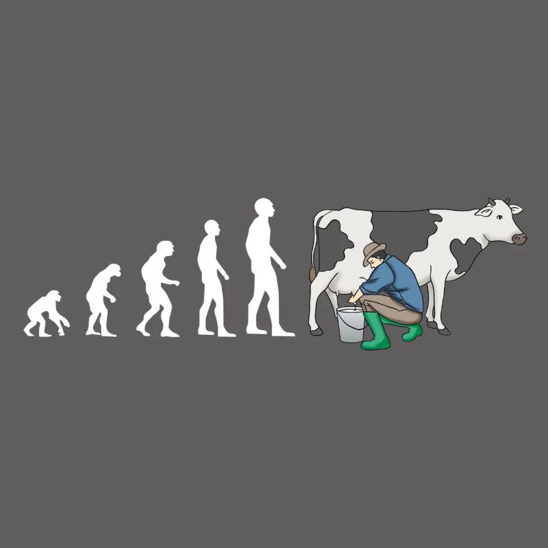 evolution Bauer Kuh Melken 2