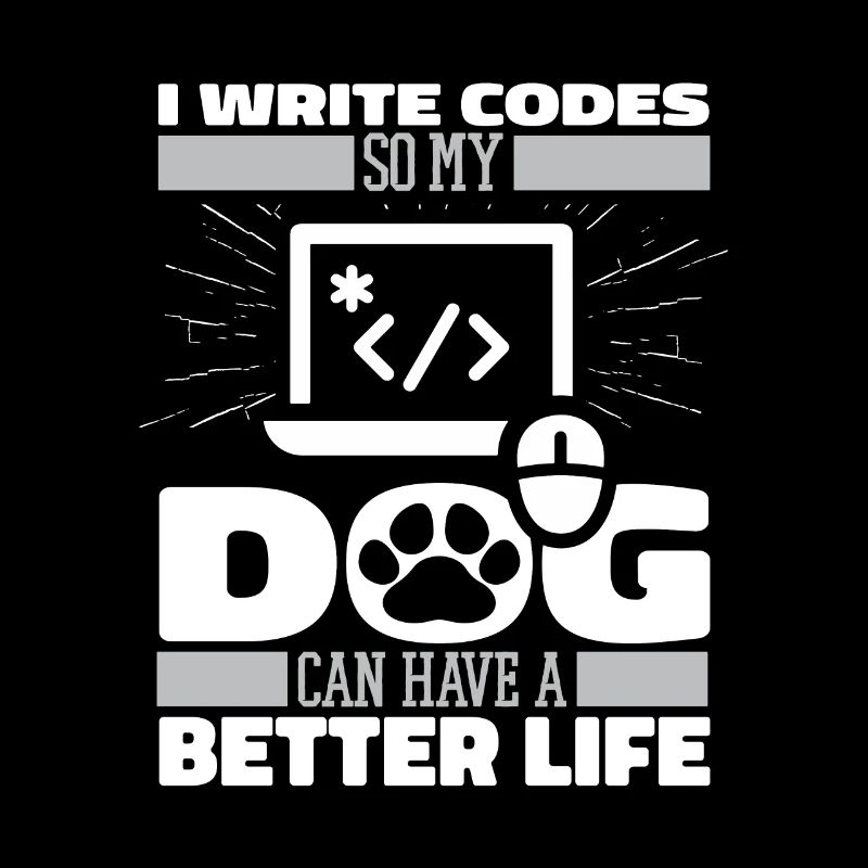 Entwickler Coder Programmierer Hund