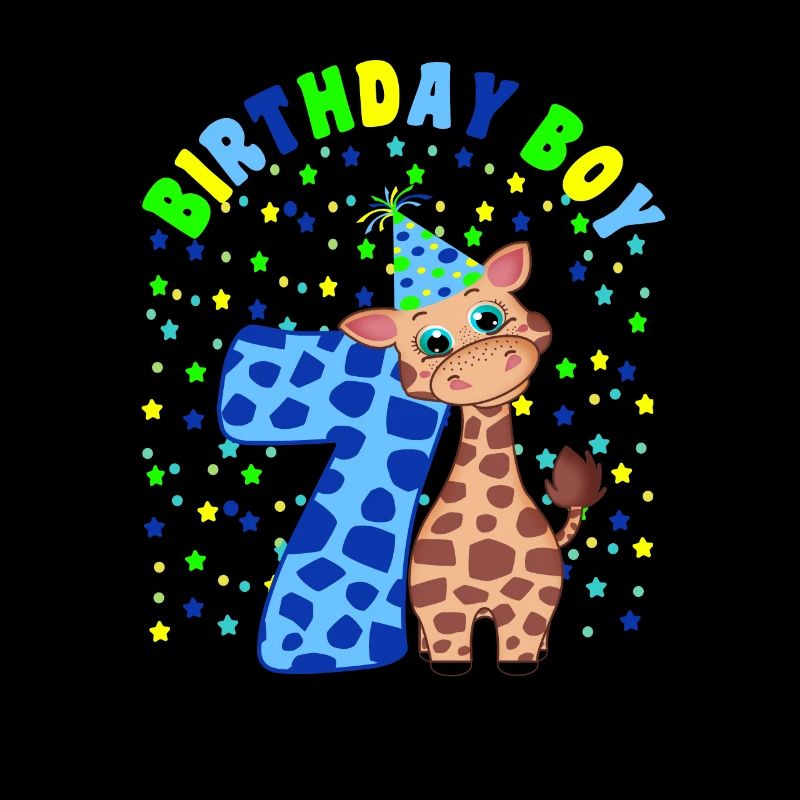 Kinder Geburtstag Junge 7 Jahre Alt Giraffe
