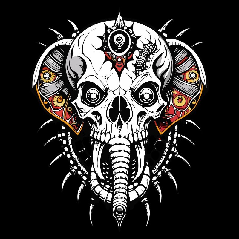 Crâne d’éléphant // Crâne d’éléphant d’Inde FS0070