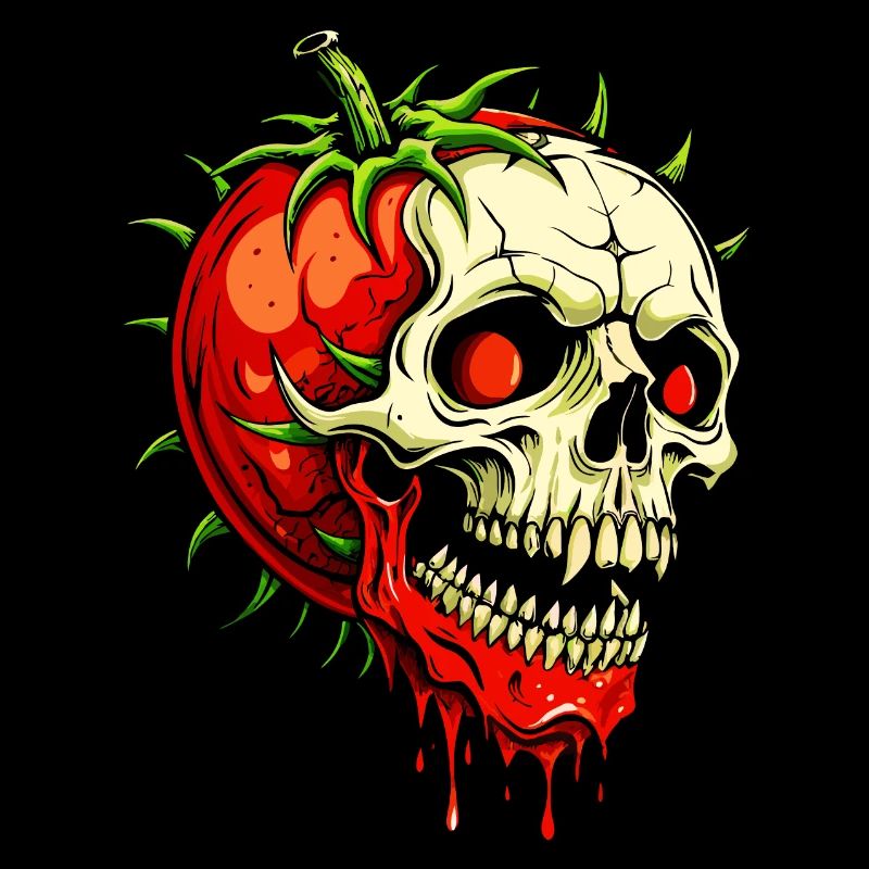 Crâne de tomate // Totenkopf Tomate / Ketchup FS0072