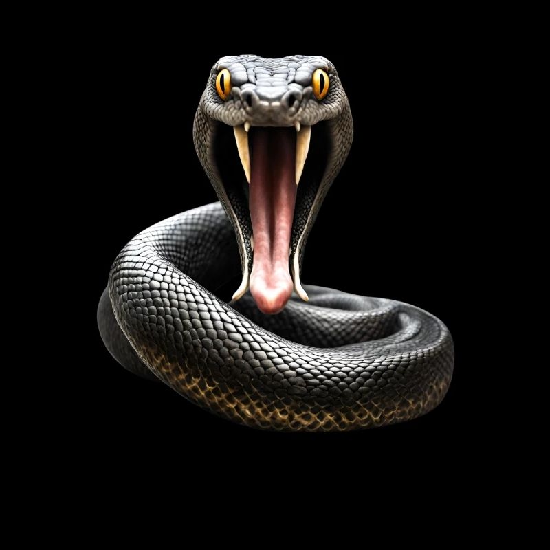 Serpent attaquant