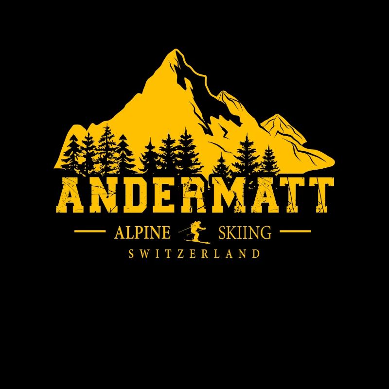 Andermatt Ski Resort Schweizer Alpen Ski-Souvenir
