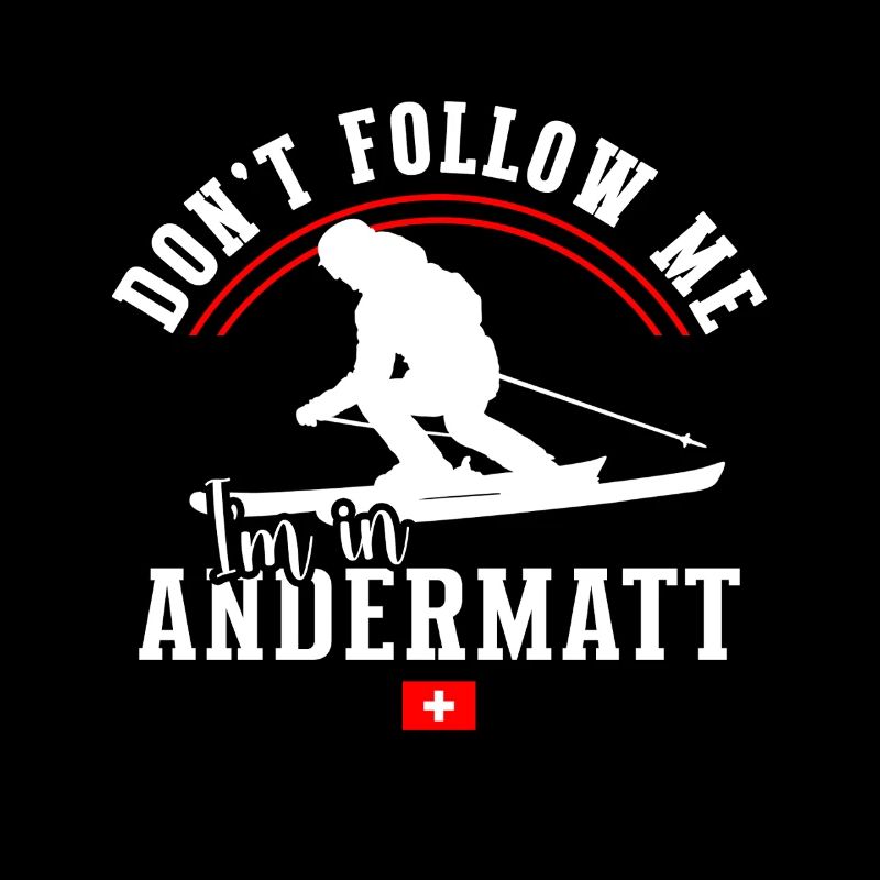 Andermatt Ski Resort Schweizer Alpen Ski-Souvenir
