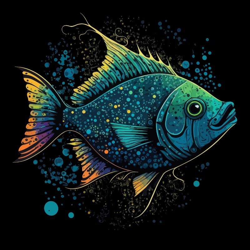 Poisson à la bouche ouverte