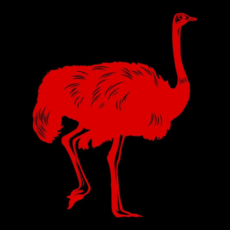 Strauß Vogel Silhouette