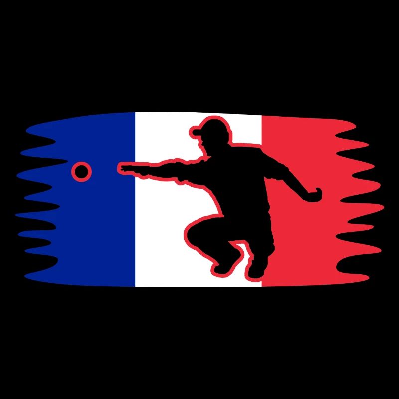 France Flag Boule Player Pétanque