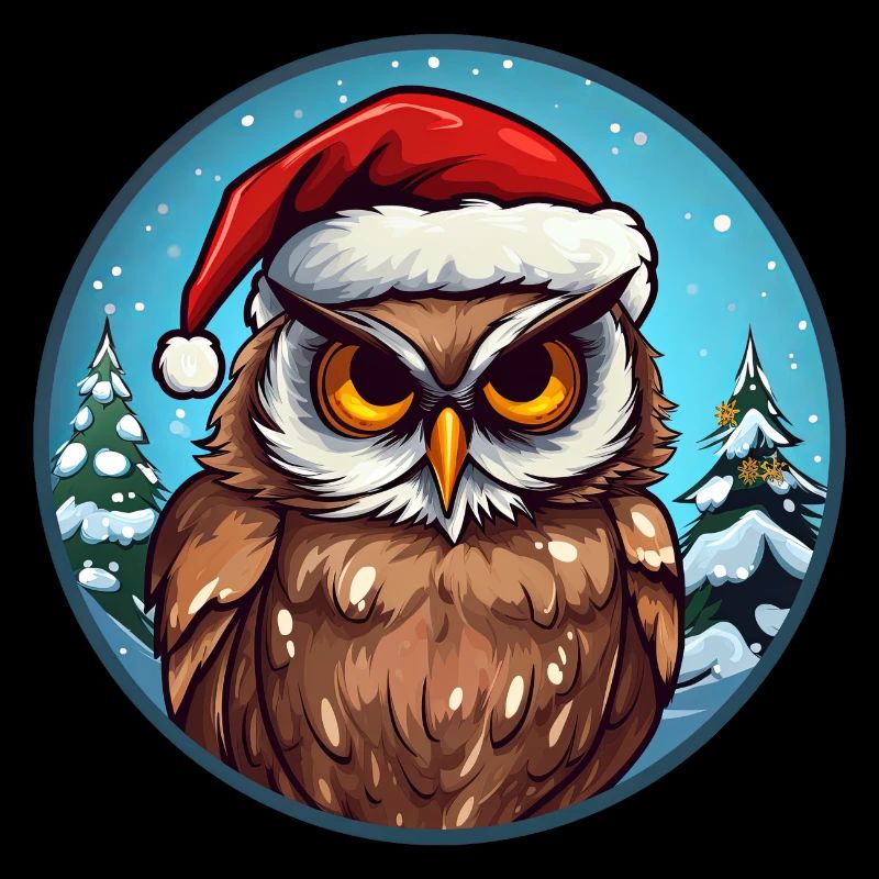 Owls Christmas