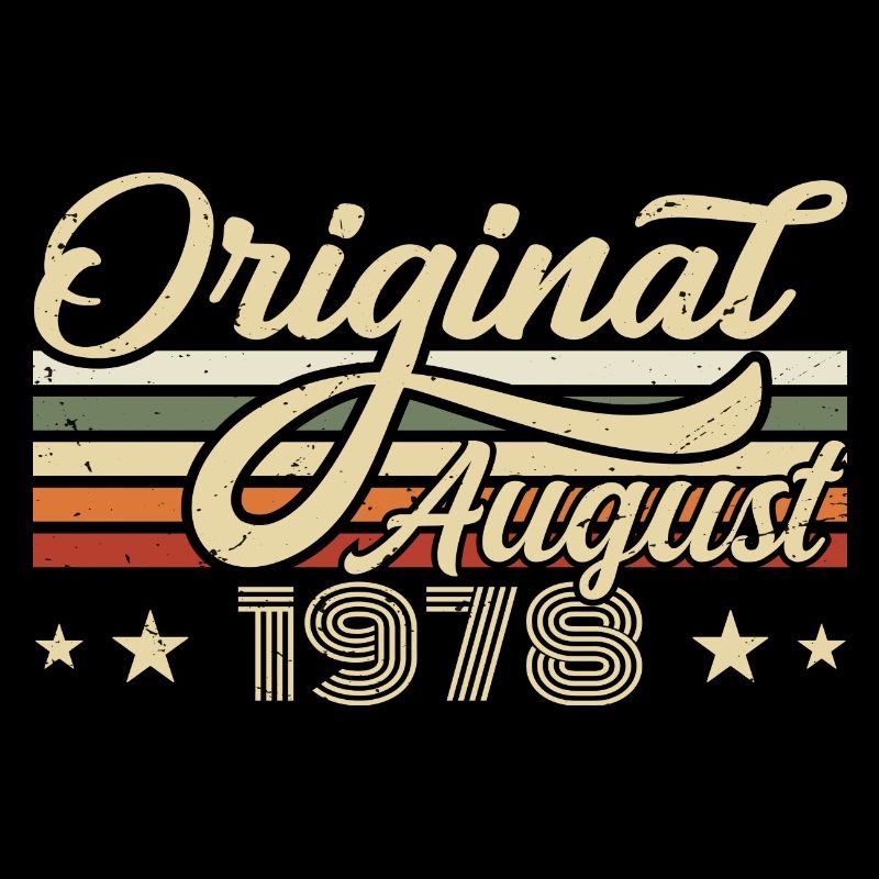 August 1978 Geburtstag August 1978 - Original 1978
