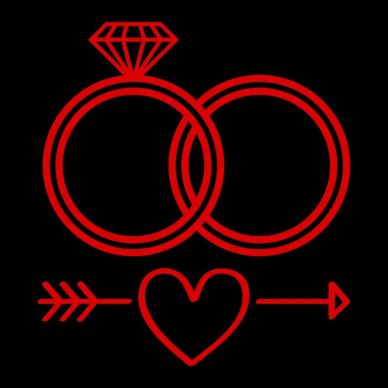 Eheringe Symbol Icon Ringe