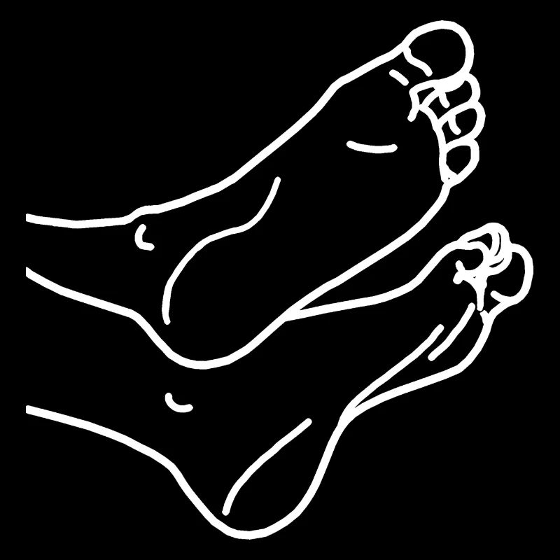 Feet white