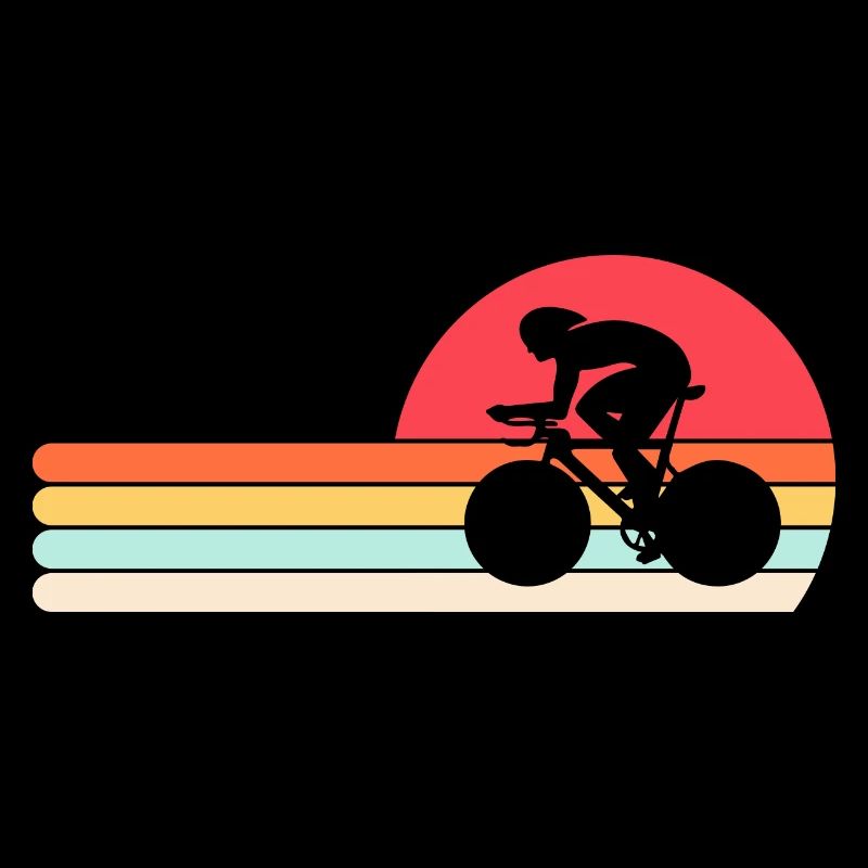Bahnrad Bahnradfahrer Retro