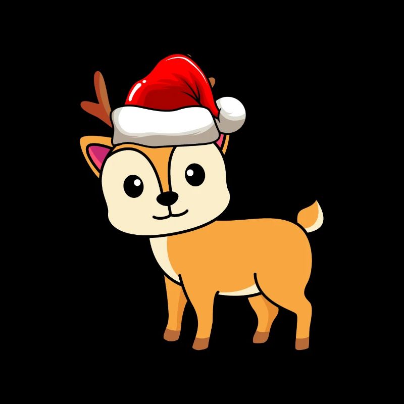 Hirsch Comic Weihnachten