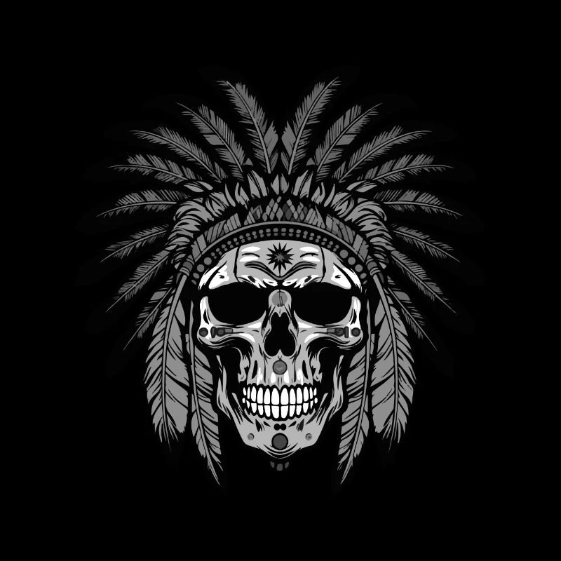 Apache Skull Indian Chief