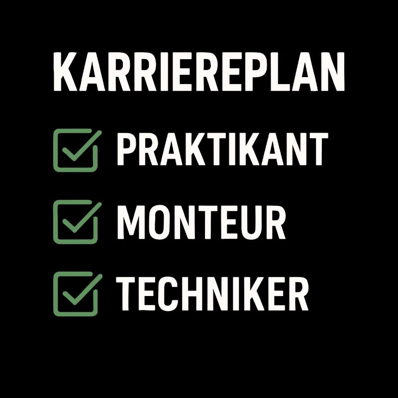 Karriereplan Praktikant bis Techniker
