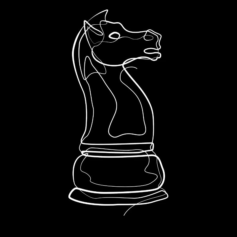 Schach Schachfigur Springer