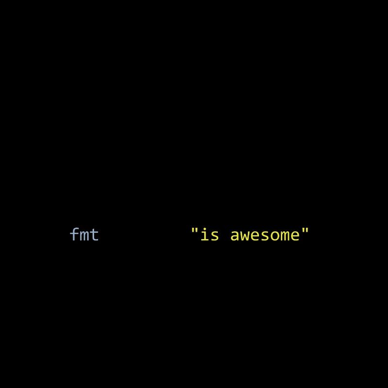 Go is awesome