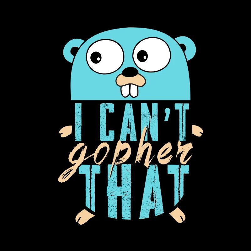 Golang Gopher, élégant