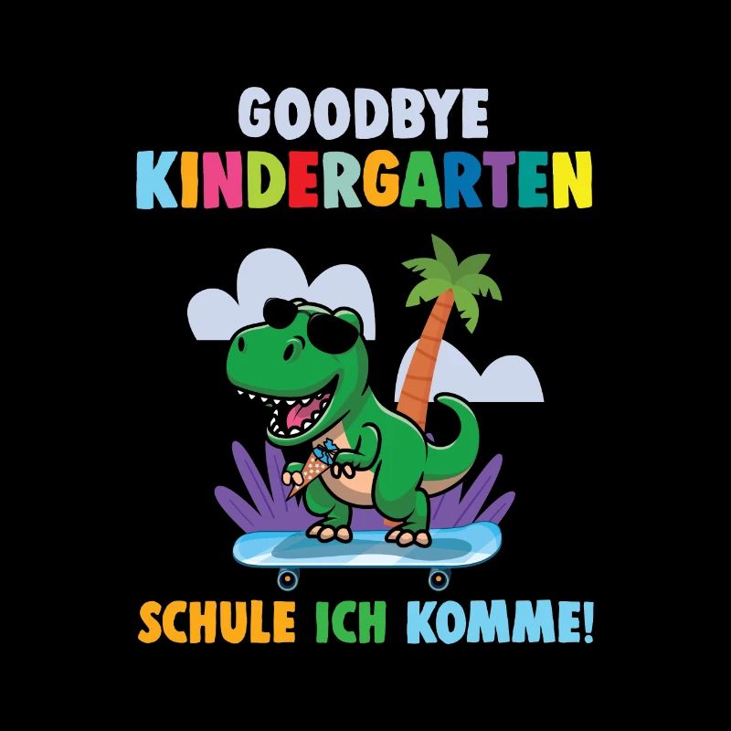 Einschulung Dino Schule Ich komme Schulkind