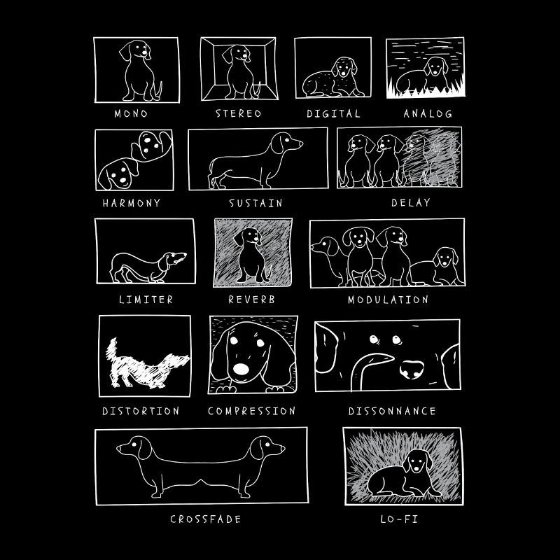 Synthesizer Dackel Hund Analog Synth Musik Techno