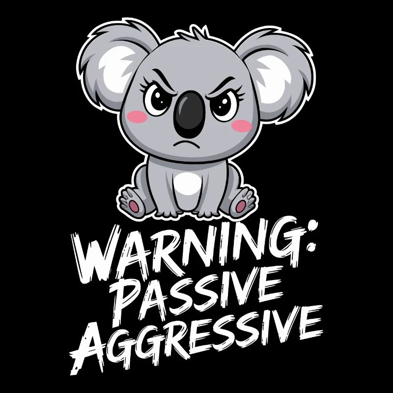 Warning: Passive-Aggressive Koala Drawing