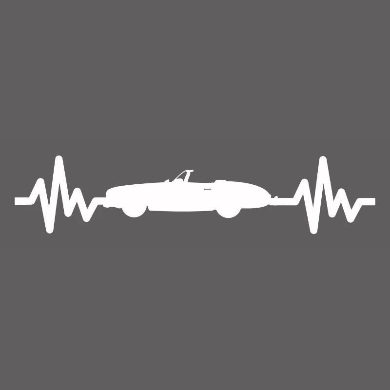 Cabrio Oldtimer Auto Herzschlag Style