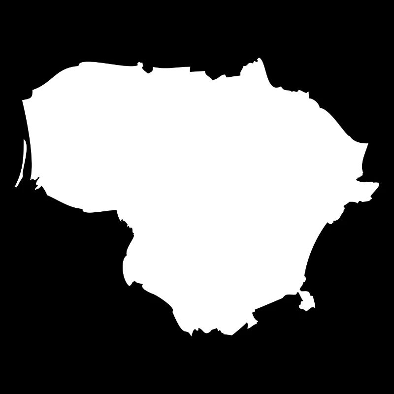 Lithuania map flag