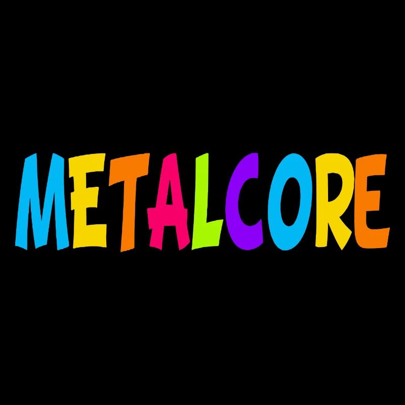 Lustige Metalcore Regenbogenfarben Metalhead