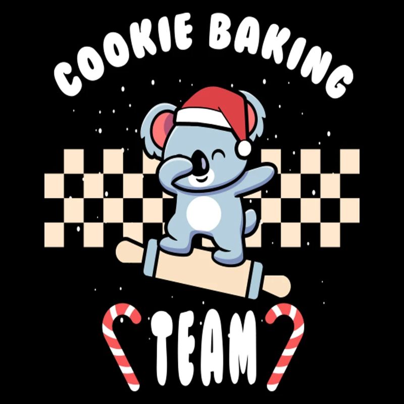 Équipe de cuisson des biscuits de Noël