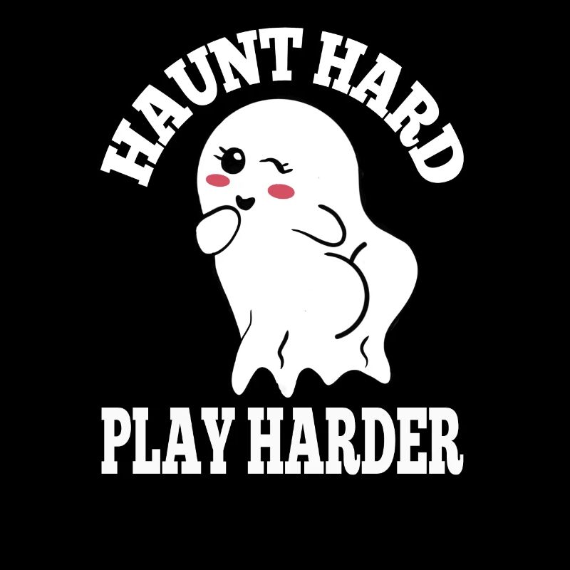 aunted Hard Play Harder Tee Spirited Fun Festive