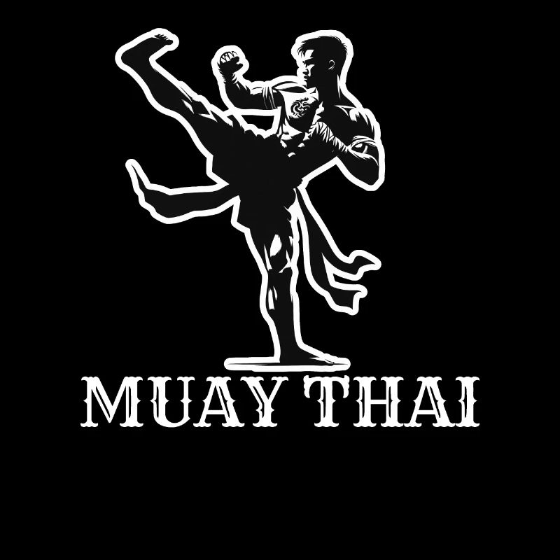 Conception de combattant Muay Thai