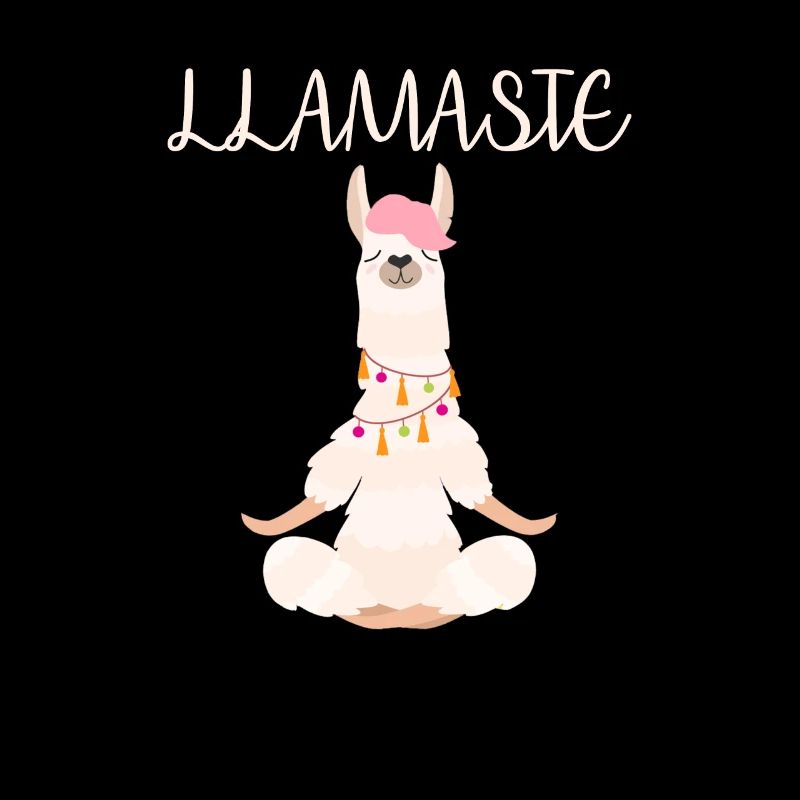 Funny Lama meditates