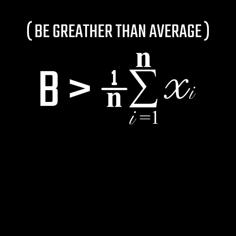 Mathematical formula average math funny