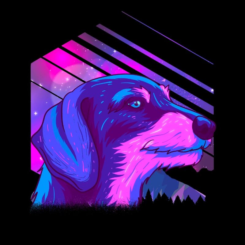 Wire-haired brown dachshund