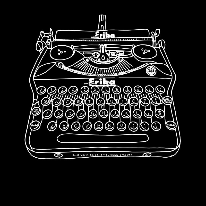 Erika Typewriter Tshirt, Typewriter Shirt, Gift
