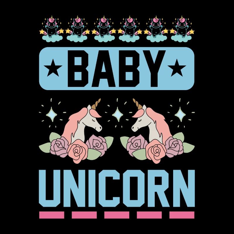 Bébé Einhorn Licorne