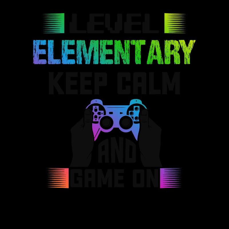 Level ELEMENTARY keep calm and game on
